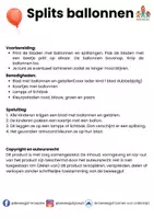 Voorbeeld - Ballonnen met splitsingen voor het lampje - Pagina 1