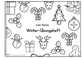Vorschau - Arbeitsblätter - Winterliches Übungsheft - ZR10, aeiou mlswrn - Seite 1