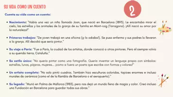 Vista previa - Hojas de trabajo - JOAN MIRÓ - ACTIVIDADES PARA EL AULA - página 3