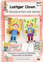 Vorschau - Mal- und Bastelvorlagen - Kunst - Karneval / Fasching: Clown - Grundschule Klasse 1 bis 4 - Deckblatt