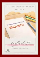 Vorschau - Arbeitsblätter - Komplette Übungsabschlussprüfung Englisch – Realschule BW – Australia (ohne Listening) - Deckblatt