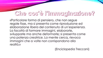 anteprima - Piani di lezione - L’IMMAGINAZIONE. - Pagina 1
