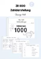 Vorschau - Stationenlernen - Übungs-Heft: ZR1000 - Zahldarstellungen - Deckblatt