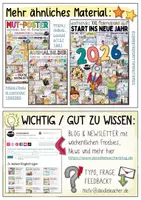 Vorschau - Arbeitsblätter - Neujahr / Start ins Jahr 2026 🚀 Starterpaket XXL (Grundschul & Sek 1) - Seite 2
