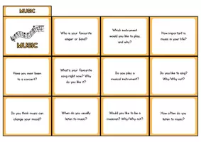 Vorschau - Bildkarten - Conversation Cards (Box mit 60 Gesprächsthemen für den Englischunterricht) - Seite 1