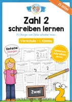 Vorschau - Arbeitsblätter - Zahl 2 schreiben lernen (20 Übungsblätter) - Deckblatt