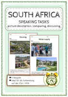 Vorschau - Arbeitsblätter - Speaking Task - SOUTH AFRICA (MSA-ähnlich) - Deckblatt