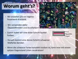 Vorschau - Stundenentwürfe - Kunstprojekt „Feuerwerk – Kratzbild“ – Schritt-für-Schritt-Anleitung - Seite 3