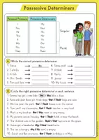 Vorschau - Arbeitsblätter - The Possessive Determiners – Arbeitsblätter Paket (Englisch) - Seite 1
