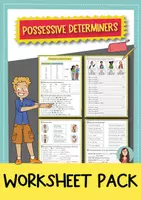 Vorschau - Arbeitsblätter - The Possessive Determiners – Arbeitsblätter Paket (Englisch) - Deckblatt