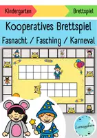 Vorschau - Spiele - Kooperatives Brettspiel: Fasching / Fasnacht / Karneval - Deckblatt