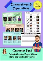 Vista previa - Hojas de trabajo - Comparatives & Superlatives (Famous People) 5º - 6º Primaria - Portada