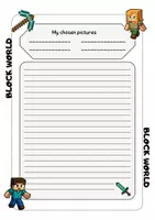 Vista previa - Hojas de trabajo - Creative Writing - choose 4 pictures - Block World - página 3