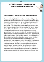 Vorschau - Arbeitsblätter - Gottesvorstellungen verschiedener Theologen - Seite 1