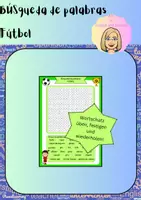 Vorschau - Arbeitsblätter - Búsqueda de palabras - fútbol - Deckblatt