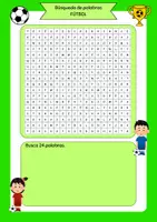 Vorschau - Arbeitsblätter - Búsqueda de palabras - fútbol - Seite 3