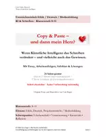 Vorschau - Unterrichtsreihen - Copy & Paste – und dann mein Herz? – KI & Schreiben mit ChatGPT (Kl. 8–11) - Deckblatt