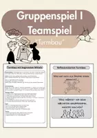 Vorschau - Arbeitsblätter - Gruppenspiel Turmbau – Teamspiel Kommunikation Klasse 5–9 - Deckblatt