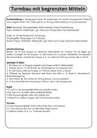 Vorschau - Arbeitsblätter - Gruppenspiel Turmbau – Teamspiel Kommunikation Klasse 5–9 - Seite 1