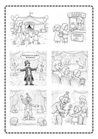 Vorschau - Arbeitsblätter - Bildgeschichte „Zirkus“ – Differenzierte Arbeitsblätter für die Grundschule (Klasse 2–4) - Seite 1