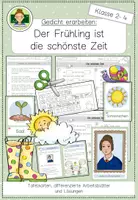 Vorschau - Arbeitsblätter - Gedicht erarbeiten: Der Frühling ist die schönste Zeit (Klasse 2-4) - Deckblatt