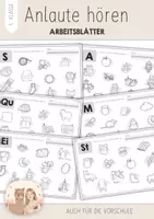 Vorschau - Arbeitsblätter - Anlaute 1. Klasse | Materialpaket - Deckblatt