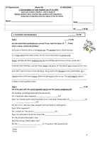 Vorschau - Arbeitsblätter - Englisch Schulaufgabe 6. Klasse – Grammatik/Vokabeln (going-to future, question tags, questions with prepositions, comparison of adjectives) & Mediation (Green Line 2, Units 1–2) + Musterlösung - Seite 1