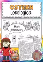Vorschau - Arbeitsblätter - Leselogical Ostern - Deckblatt