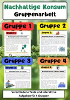 Vorschau - Arbeitsblätter - Nachhaltiger Konsum: Fashion, Möbilität und Konsum - Deckblatt