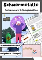 Vorschau - Arbeitsblätter - Schwermetalle: Umwelt& Gesundheit – Chemieunterricht - Deckblatt