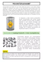 Vorschau - Arbeitsblätter - Schwermetalle: Umwelt& Gesundheit – Chemieunterricht - Seite 1