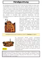 Vorschau - Arbeitsblätter - Metallgewinnung: Erze, Reduktion, Elektrolyse & Recycling - Seite 1