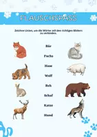 Vorschau - Arbeitsblätter - Wintertiere Vokabelheft Sachunterricht: Vokabeltraining für Kinder - Seite 2