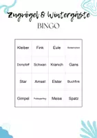 Vorschau - Spiele - Wintertiere Bingo: Spielerisches Vokabeltraining & Sachunterricht: Winterschlaf, Arktis & Heimische Waldtiere - Seite 1