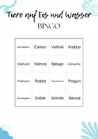 Vorschau - Spiele - Wintertiere Bingo: Spielerisches Vokabeltraining & Sachunterricht: Winterschlaf, Arktis & Heimische Waldtiere - Seite 2