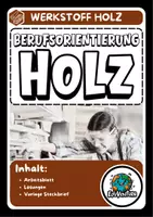 Vorschau - Arbeitsblätter - Berufsorientierung: Thema Holz - Deckblatt