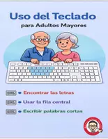 Vista previa - Hojas de trabajo - Uso del teclado guia para adultos mayores - Portada