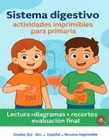 Vista previa - Hojas de trabajo - Sistema Digestivo Lectura y Actividades Imprimibles - Portada