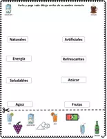 Vista previa - Hojas de trabajo - Las bebidas actividades ciencias naturales - página 3
