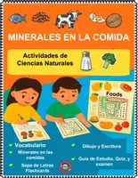 Vista previa - Hojas de trabajo - Minerales en la comida Activitidades vocabulario guia quiz examen - Portada