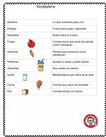 Vista previa - Hojas de trabajo - Los Alimentos Actividades Imprimibles para Primaria - página 2