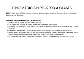 Vista previa - Juegos / Gamificación - Bingo Edición Regreso a Clases - Portada