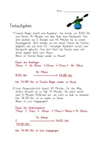 Vorschau - Arbeitsblätter - 3 x Textaufgaben: Rechnen mit der Zeit Klasse 3 bis 5 mit Lösungen - Seite 3