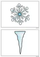 Vorschau - Spiele - 22 Bildkarten/Wortkarten Winter (mit/ohne Silbenschrift) - Seite 1