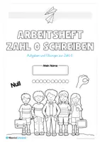 Vorschau - Arbeitsblätter - Zahl 0 schreiben lernen (20 Übungsblätter) - Seite 1