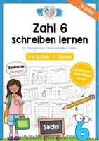 Vorschau - Arbeitsblätter - Zahl 6 schreiben lernen (20 Übungsblätter) - Deckblatt