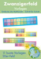 Vorschau - Mal- und Bastelvorlagen - Zwanzigerfeld 20er-Feld Vorlagen bunt - Deckblatt