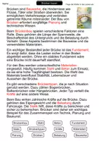 Vorschau - Arbeitsblätter - Brücken bauen | Lückentext | Erdkunde | Verkehr | Ingenieurbau - Seite 2