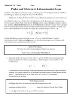 Vorschau - Unterrichtsreihen - Analytische Geometrie - Punkte, Vektoren, Geraden und Ebenen - Seite 2