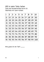Vorschau - Stundenentwürfe - 100 teilen. Lerne zu dividieren. - Seite 3
